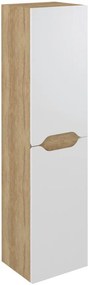 Sapho Sapho, WAVE skrinka vysoká 35x140x30cm, ľavá/pravá, biela/dub Alabama, WA245-3022