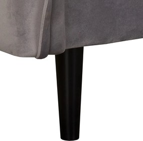 Sivá zamatová pohovka 138 cm Juli – Ropez