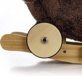 Hojdací psík s melódiou a kolieskami Milly Mally Polly Plus Brown Dog