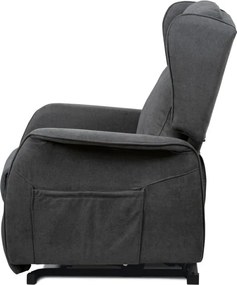 Polohovacie kreslo sivé, elektrické TV-1190 GREY2