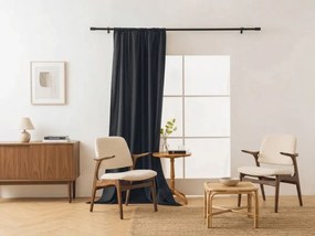 Záves OXFORD LIGHT 140x270 cm, čierny Zavesenie: Riasiaca páska