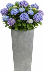 PLASTOVÝ KVETINÁČ PORTO 75X39,5X39,5 CM IMITÁCIA BETÓNU SIVÁ