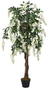 Umelý strom vistéria 1260 listov 180 cm zeleno-biela 359009