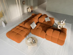 Micadoni Bellis moderná trojsedačka - Oranžová, Ľavá