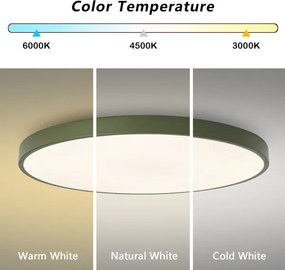Brilagi - LED stropné svietidlo POOL LED/100W/230V 3000/4000/6000K 80 cm zelená