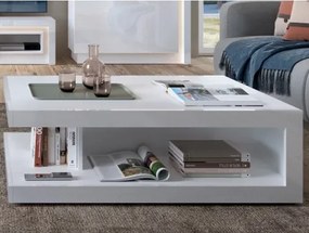 Konferenčný stolík Lyon, biely lesk%