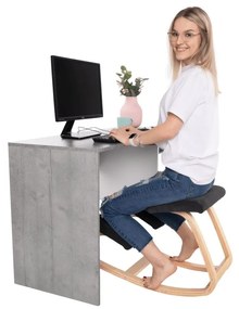 Tempo Kondela Balančná kľakačka, čierna/prírodná, RENAR