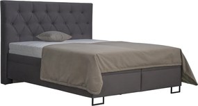 Posteľ Amy 180x200 cm, tmavo šedá látka