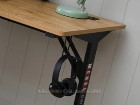 PC stolík Matts 140 (dub + čierna). Vlastná spoľahlivá doprava až k Vám domov. 1109791