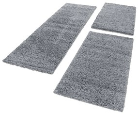 Ayyildiz, Kusový koberec Life Shaggy 1500 light grey, 80x150, šedá, obývacia izba