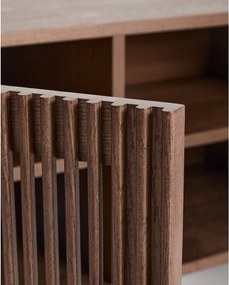 Tmavohnedá skrinka na topánky v dekore jaseňa 98x50x43 cm Beyla – Kave Home