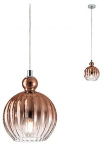 Redo 01-2064 - Luster na lanku PLUMEN 1xE14/40W/230V pr. 15 cm meď