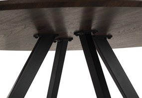 Noela Jedálenský set GYRUS 120 hnedý + 4x stolička SIENA ružová