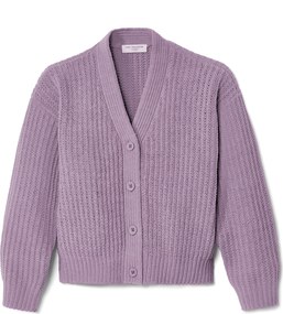 Detský ženilkový pletený svetrík, levanduľový