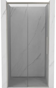 Mexen Rox, posuvné sprchové dvere 120 cm, 8mm číre sklo, oceľový profil, 8C2-120-000-97-00