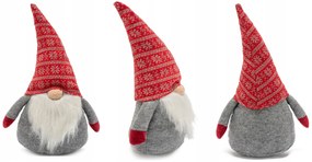 Tutumi Tutumi, vianočný trpaslík 40cm YX019, šedá-červená, CHR-00639