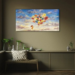 Obraz na skle Moderné oblohy balóniky