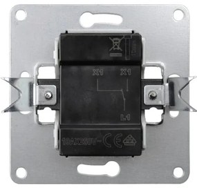 Elhard Vypínač Vera schodiskový č.6, matný, biely - kompletný VZ5306W