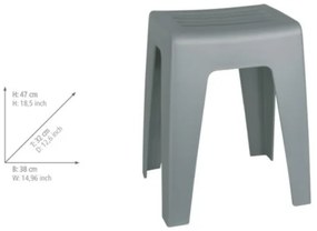 WENKO 22944100 - Stolička KUMBA 38x47 cm sivá