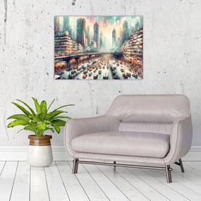 Obraz - Život veľkomesta (70x50 cm)