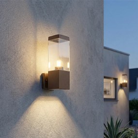 Moderná vonkajšia nástenná lampa hrdzavohnedá IP44 - Malios