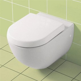 VILLEROY &amp; BOCH Subway WC sedátko s poklopom, s funkciou QuickRelease, biela alpská, 9M55Q101