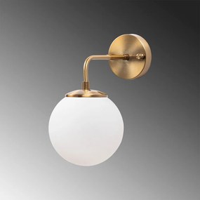 Nástenné svietidlo v bielej a bronzovej farbe ø 15 cm Viran – Opviq lights