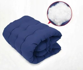 Záhradné lehátko so sivým rámom a vankúšom modrá