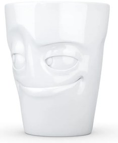 Biely šibalský porcelánový hrnček s uškom 58products