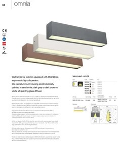 Redo 90395 - LED Vonkajšie nástenné svietidlo OMNIA LED/12W/230V 3000K IP54 hnedá