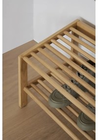 Skrinka na topánky z dubového dreva v prírodnej farbe Hillmond – Rowico