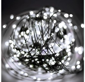 LED vonkajšia vianočná reťaz 1500xLED/230V 8 funkcií 153 m IP44 studená biela + diaľkové ovládanie