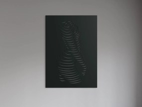 drevko Drevený abstraktný obraz Ženské krivky Rozmer obrazu: 44,5 x 31,5 cm, Farba dekorácie: Čierna