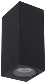 Lucide 69800/02/30 - Vonkajšie nástenné svietidlo ZARO 2xGU10/35W/230V IP44 čierna