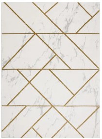 Dywany Łuszczów Kusový koberec Emerald geometric 1012 cream and gold - 120x170 cm