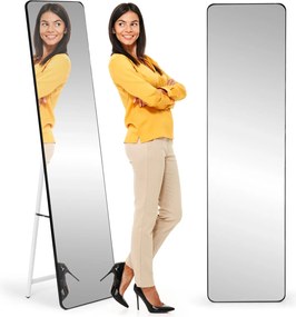 Voľne stojace zrkadlo DUO 148 cm čierne