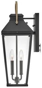 Hinkley HK-DAWSON-L - Vonkajšie nástenné svietidlo DAWSON L 2xE14/40W/230V IP44