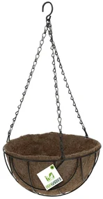 ZÁVESNÝ KVETINÁČ Z KOKOSOVÉHO VLÁKNA COCONUT 25X55 CM HNEDÁ