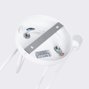 Stropné svietidlo Loop 2, biele telo svietidla