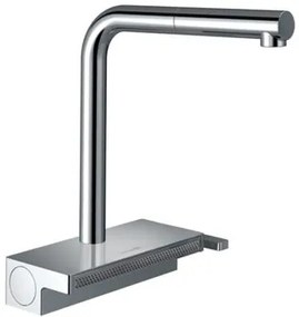 Drezová batéria Hansgrohe Aquno s vyťahovacou spŕškou, 2 prúdy chróm 73836000