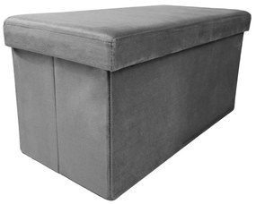 Skladací taburet PERFECT DUO 60x30 cm sivý