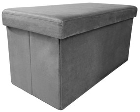 Skládací taburet PERFECT DUO 60x30 cm šedý