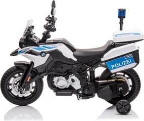 LEAN CARS Policajná batéria na motocykel JT5002B White