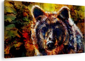 Obraz - Medveď, maľba (90x60 cm)