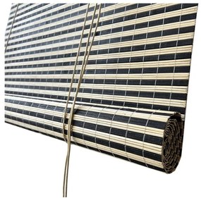 Čierna/v prírodnej farbe bambusová roleta 200x160 cm Vela – Gardinia