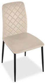 Jedálenská stolička MAVERIK zamatová, béžová