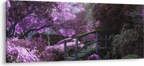 Obraz - fialové stromy (120x50 cm)