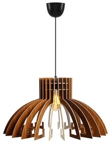 Luster na lanku 1xE27/60W/230V hnedá pr. 39 cm