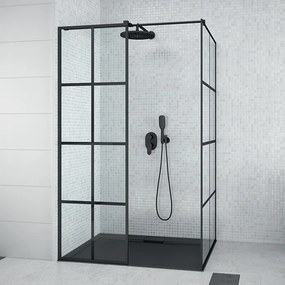 Besco Sprchový kút Walk-In EXCEA 100x80 (100x90, 120x80, 120x90), výška 190 cm - bez vaničky BESCO-Rozmery: 120x80