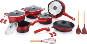 Royalty Sada riadu ES2014M 17 ks CLICK systém, farba červená